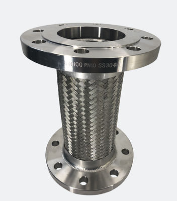 SS 304 Stainless Steel Metal Garden Hose Flange Lồng khí lạnh