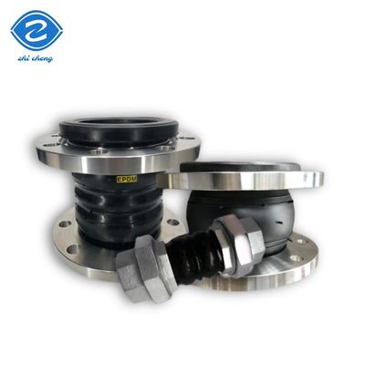 Khớp nối giãn nở cao su linh hoạt mặt bích hình cầu đơn bằng thép carbon ANSI, khớp nối giãn nở EPDM NBR