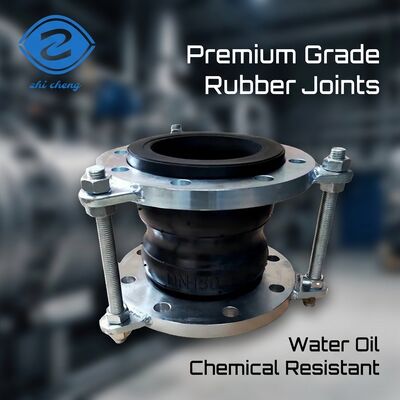 Twin Sphere Goma Expansion Joint For Water Media Limit Tie Rods Pressure Booster Rings (Đối nối mở rộng cao su hình cầu đôi cho môi trường nước)