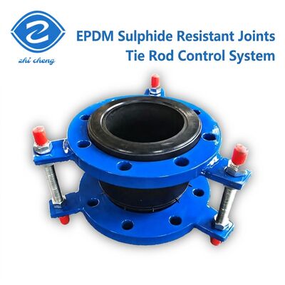 EPDM Flexible Restrictive Tie Rubber Expansion Joint với PN10 Flange Sulphide Resistant