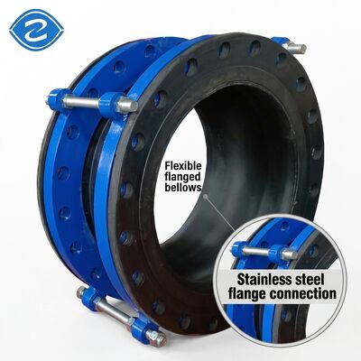 Hoàn toàn kết thúc niêm phong cao su Flanged Bellows mái nhà linh hoạt Epdm đơn hình cầu